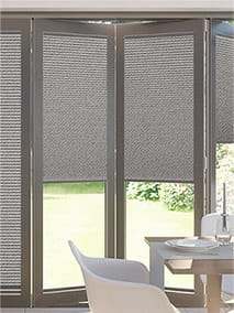 BiFold ClickFIT Thermal DuoShade Grey Weave BiFold Pleated thumbnail image