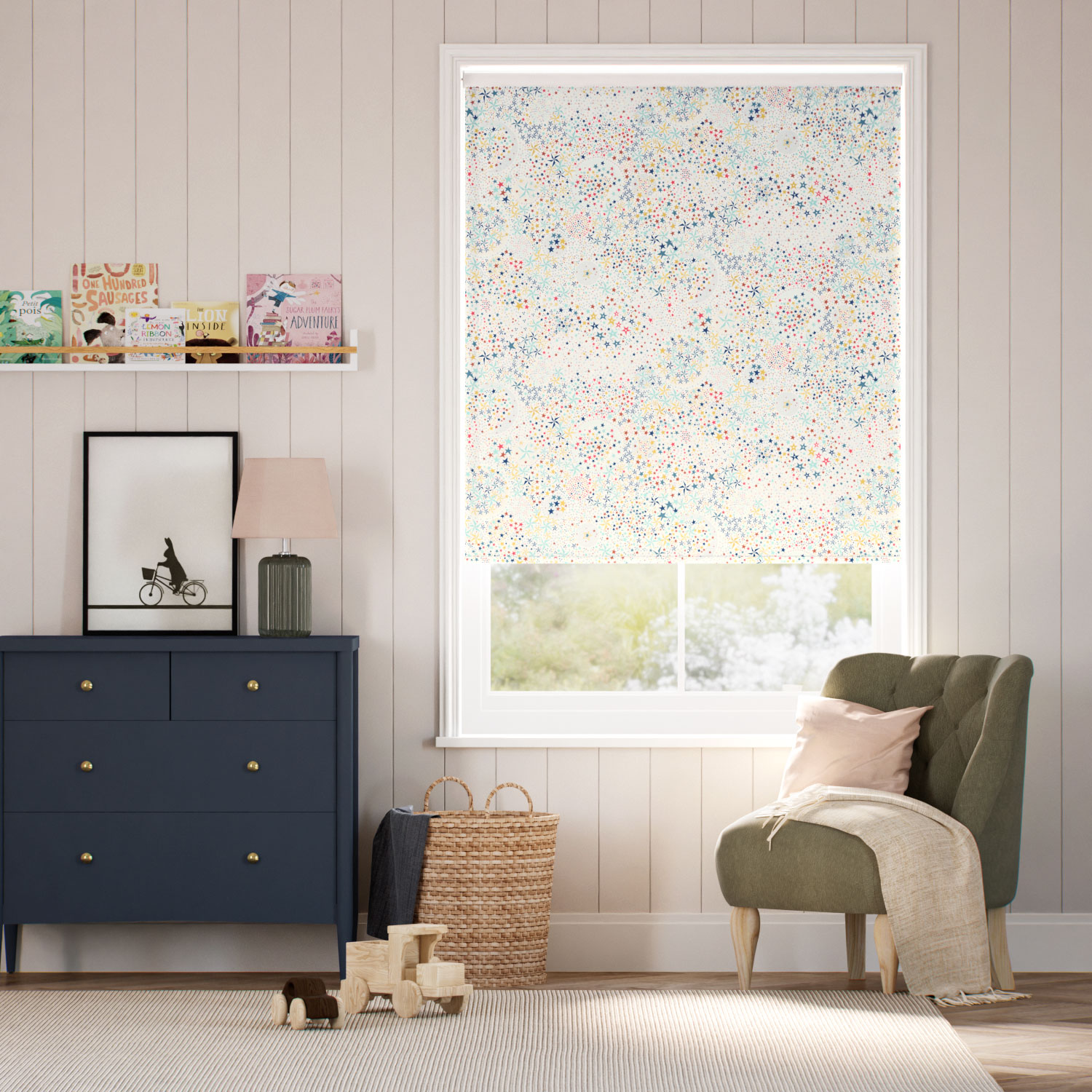 Adelajda Aurora Yellow Roller Blind