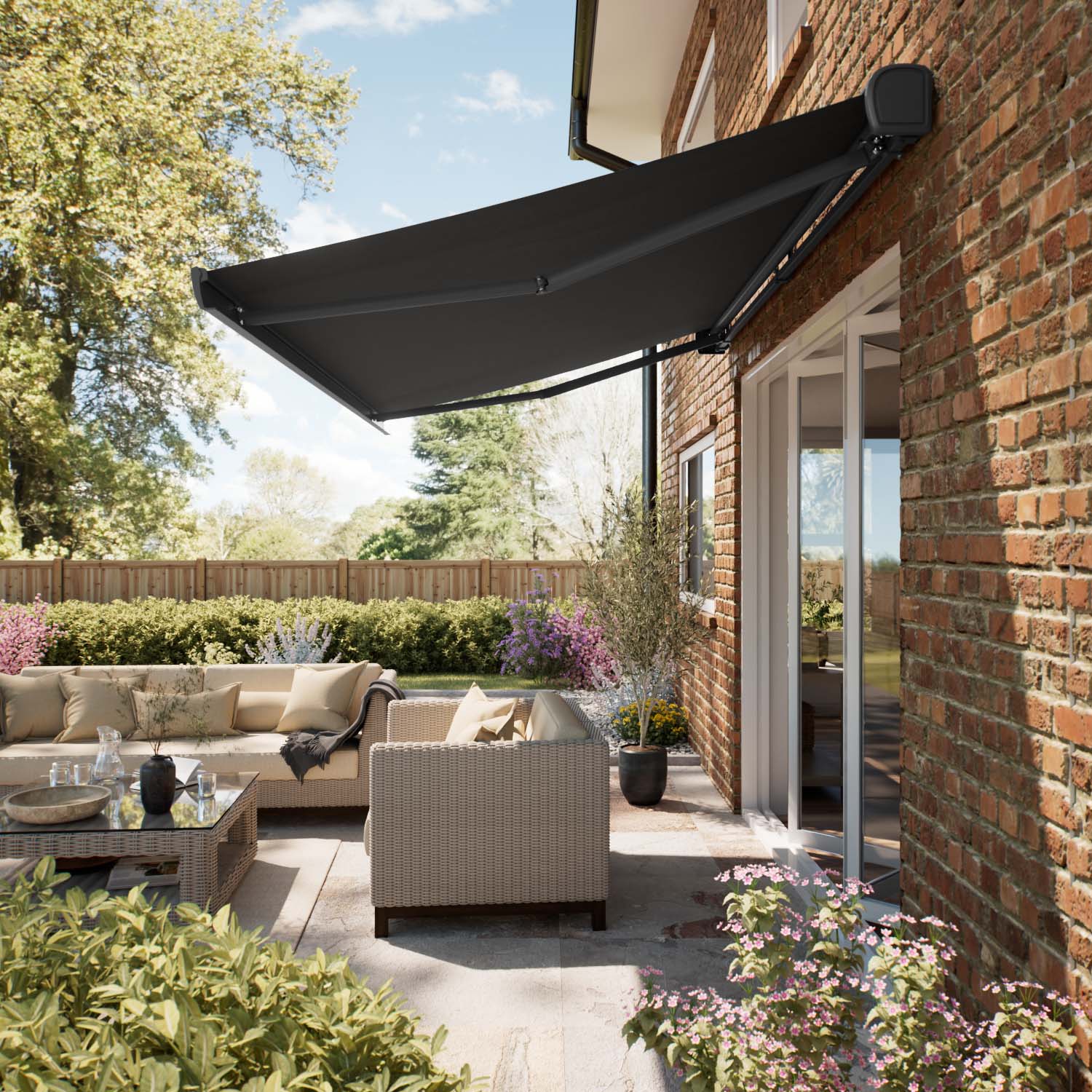 Next Day Aero Graphite Outdoor Awning