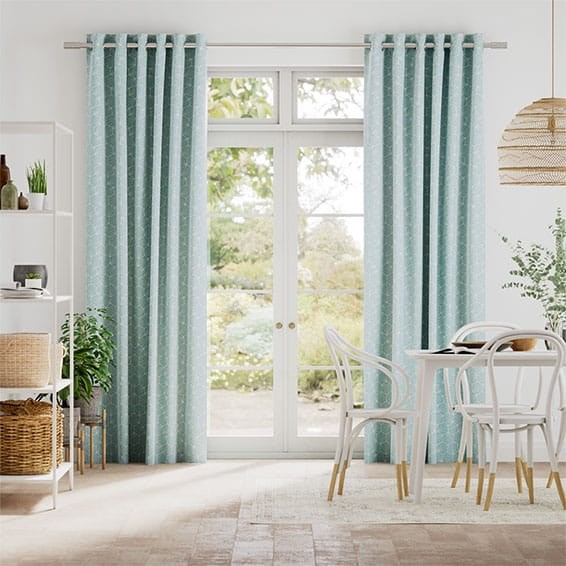 Aikyo Teal  Curtains