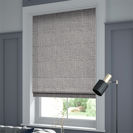 Aldina Silver Roman Blind | Blinds Online™