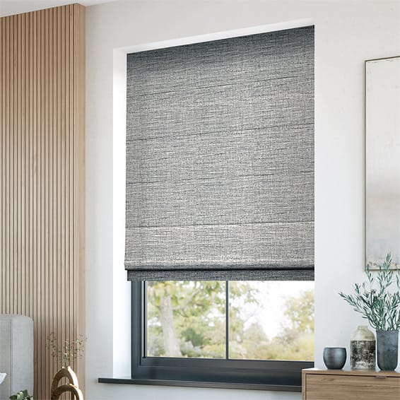 Alessio Graphite Roman Blind | Blinds Online™