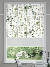 Double Roller Alyssa Leaf Green Double Roller Blind thumbnail image