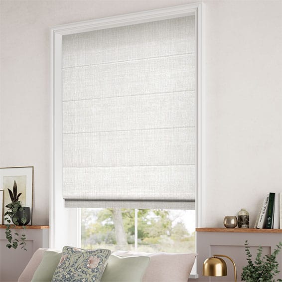 Amara Pearl White Roman Blind | Blinds Online™