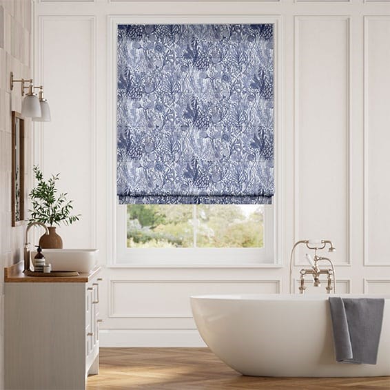 Anemone Ultramarine Roman Blind