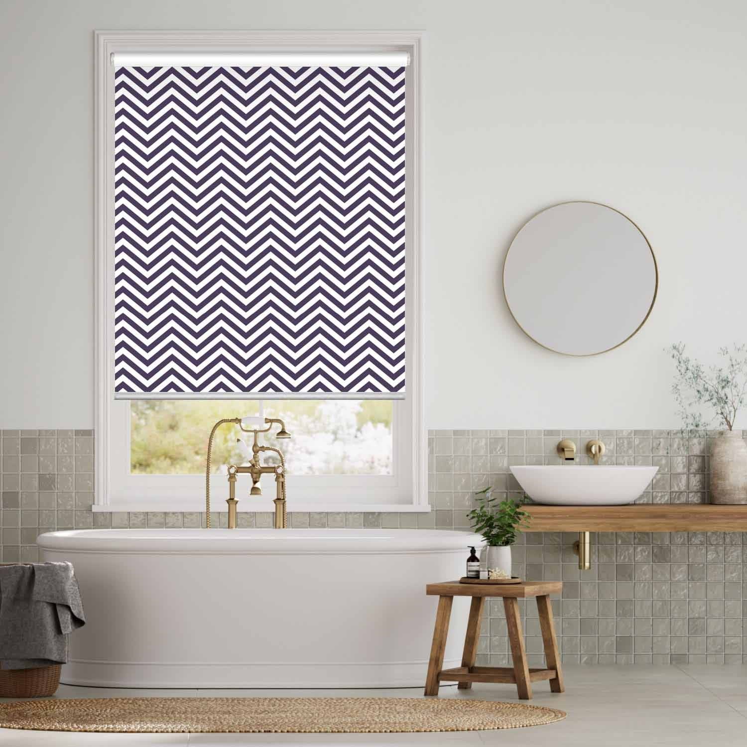 Express Angular Blockout Deep Indigo Roller Blind