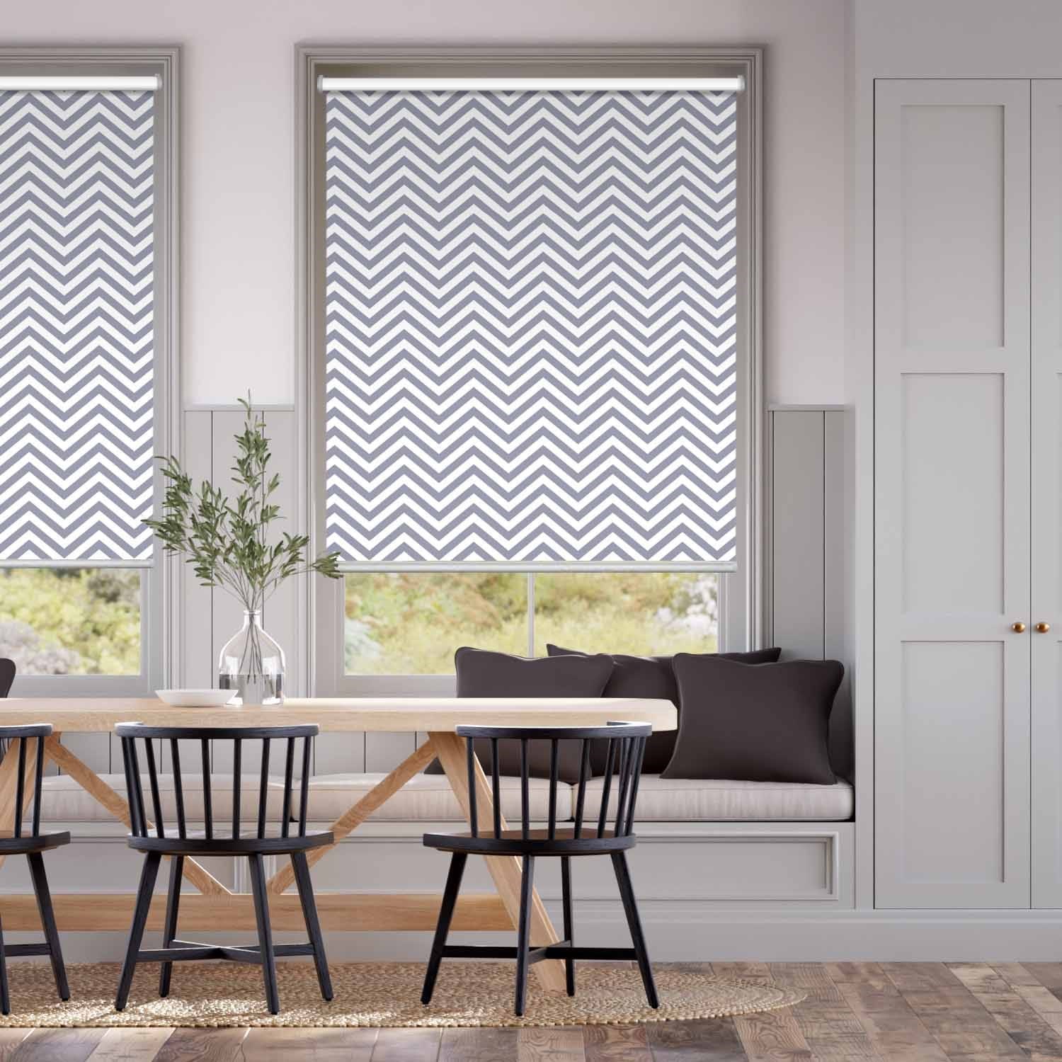 Express Angular Blockout Timberwolf Roller Blind