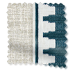 Arlo Oatmeal & Ascott Teal Roman Blind swatch image