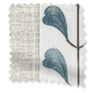 Arlo Oatmeal & Chatsworth Cornflower Roman Blind swatch image