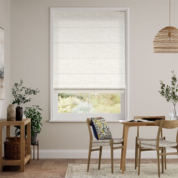 Arlo Wisp White  Roman Blind