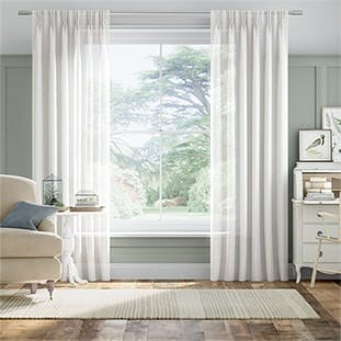 Aurora Sheer Ice White Curtains thumbnail image