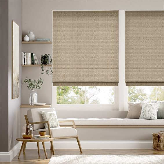 Berber Basket Beige Roman Blind