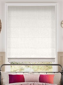 Bijou Linen Alabaster & Blush Roman Blind thumbnail image