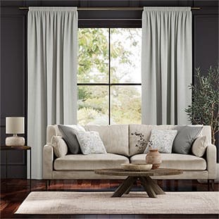 Bijou Linen Dove Grey Curtains thumbnail image