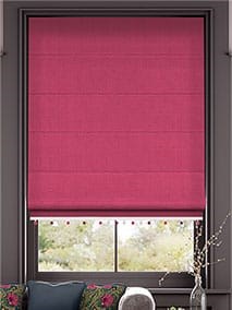 Bijou Linen Magenta & Berry Roman Blind thumbnail image