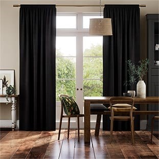 Bijou Linen Noir Curtains thumbnail image