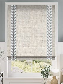 Bijou Linen Oatmeal & Chatsworth Mineral Roman Blind thumbnail image