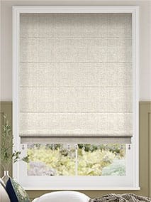 Bijou Linen Oatmeal & Truffle Roman Blind thumbnail image