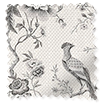 Bird Toile Charcoal Curtains swatch image