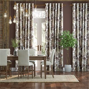 Blakely Faux Silk Merlot Curtains thumbnail image