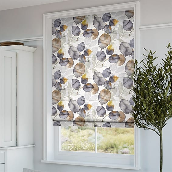 Blakely Linen Mustard Roman Blind | Blinds Online™