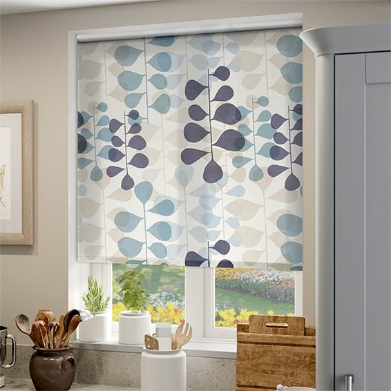 Blooming Meadow Blue Roller Blind | Blinds Online™