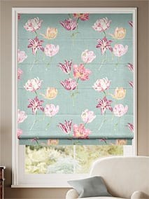 Blooms Duck Egg Roman Blind thumbnail image