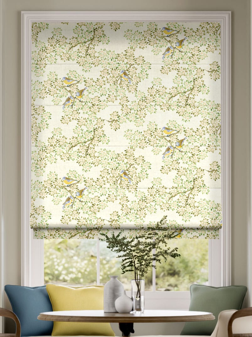 Blossom and Bluetit Multi Roman Blind thumbnail image