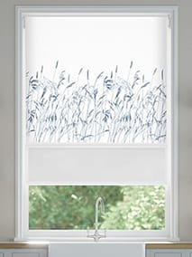 Double Roller Blowing Grasses Blue Double Roller Blind thumbnail image
