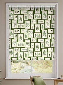 Botanical Ferns Grass Green Roller Blind thumbnail image