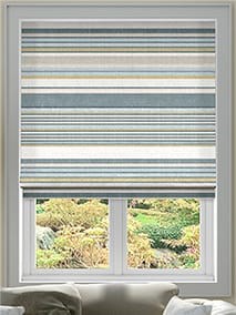 Calcutta Stripe Blue Mist Roman Blind thumbnail image