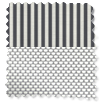 Double Roller Candy Stripe Charcoal Double Roller Blind swatch image