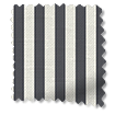 Candy Stripe Charcoal Roller Blind swatch image