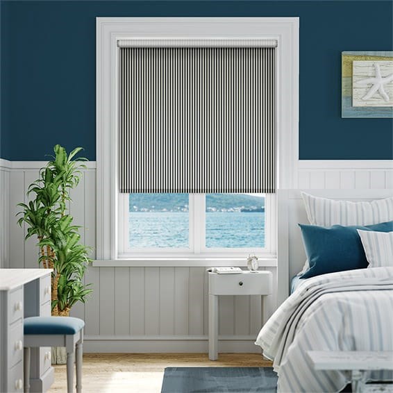 Candy Stripe Jet Roller Blind