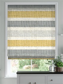 Cardigan Stripe Linen Flax Grey Roman Blind thumbnail image