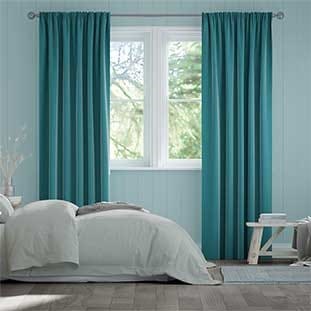 Cavendish Caribbean Blue Curtains thumbnail image