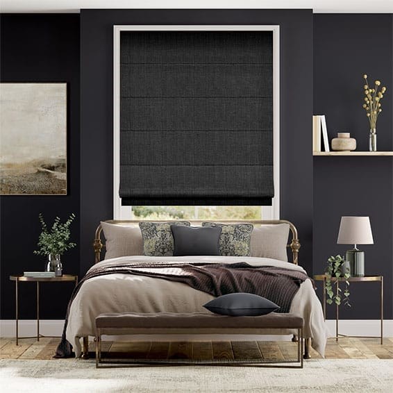 Cavendish Charcoal Roman Blind