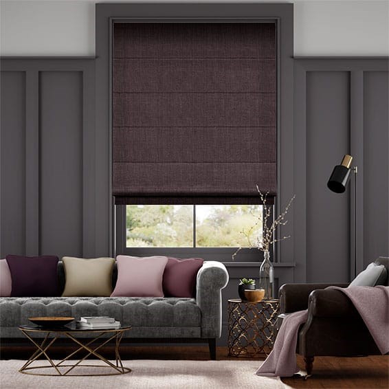 Cavendish Damson  Roman Blind