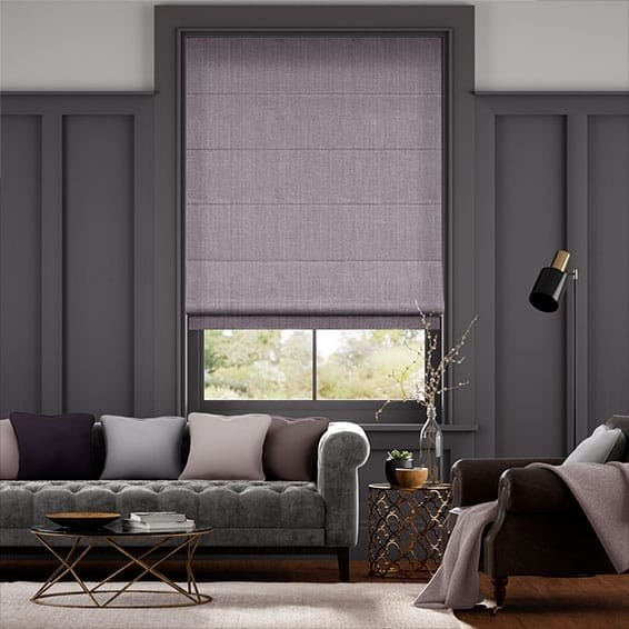 Cavendish Heather Roman Blind