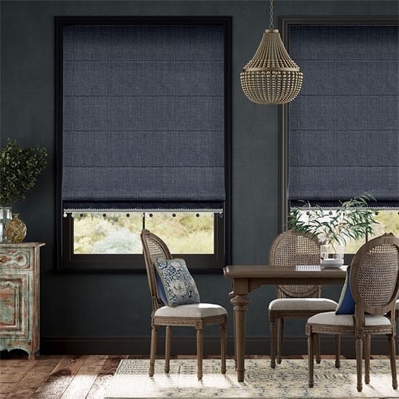 Cavendish Navy & Henley Roman Blind