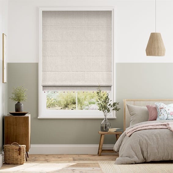 Cavendish Pebble & Blush  Roman Blind