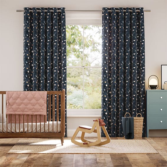 Celeste Midnight Curtains