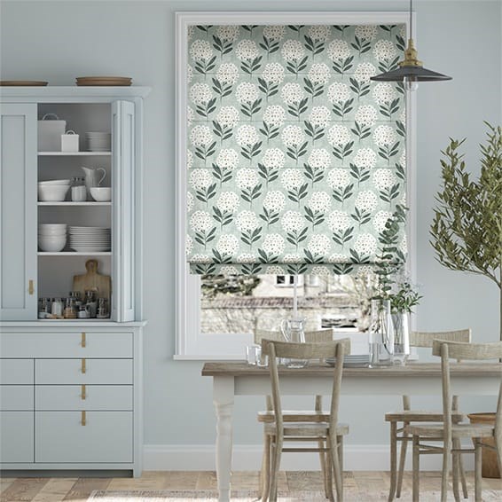 Charleston Powder Blue Roman Blind