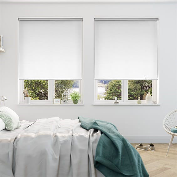 Serenity Blockout White Roller Blind