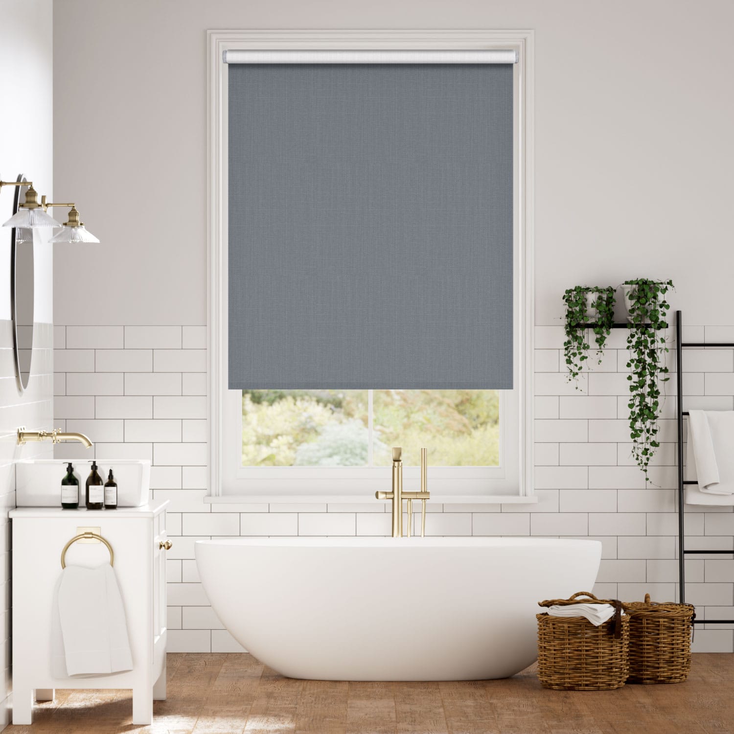 Choices Averley Blue Grey Roller Blind