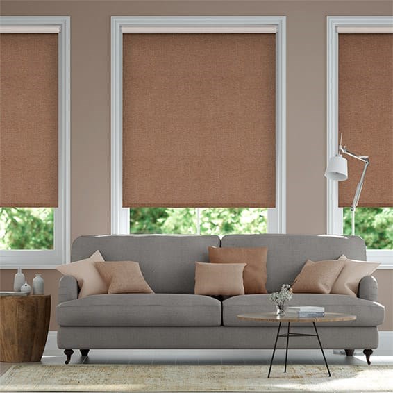 Choices Delphi Chenille Weave Vintage Rose Roller Blind