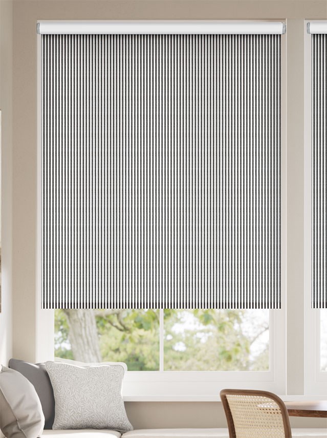 Choices Devon Stripe Charcoal Roller Blind thumbnail image