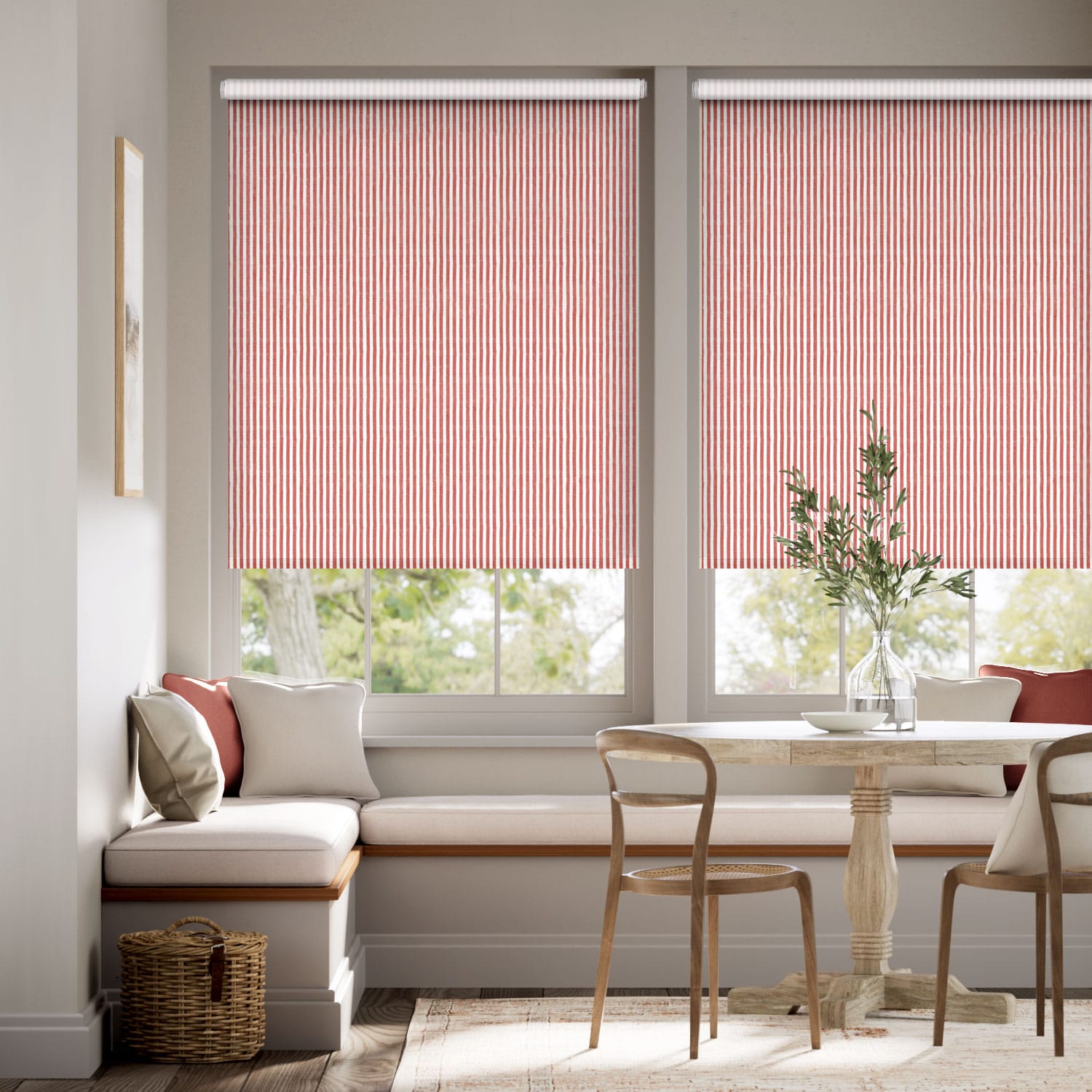 Choices Ella Stripe Strawberry Roller Blind