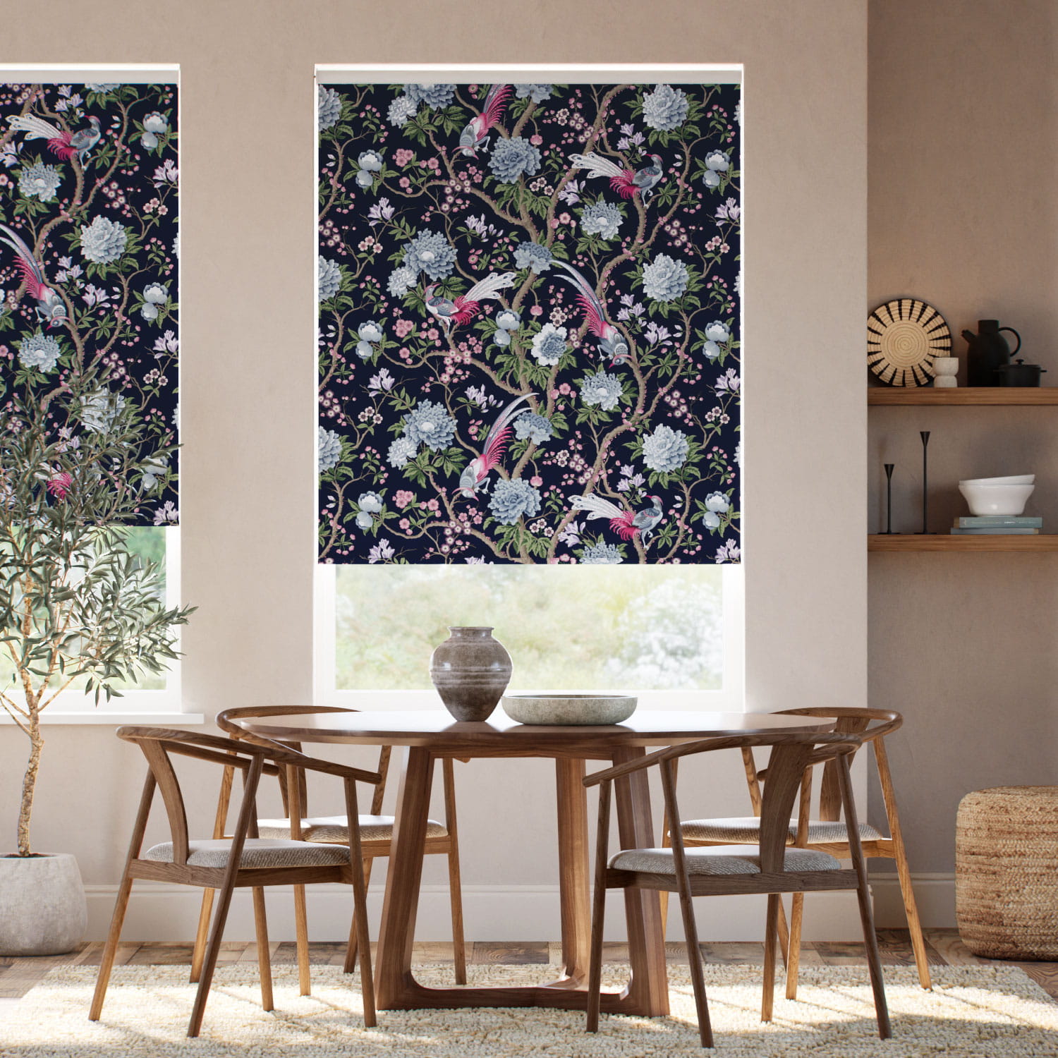 Elysian Paradise Ink Roller Blind