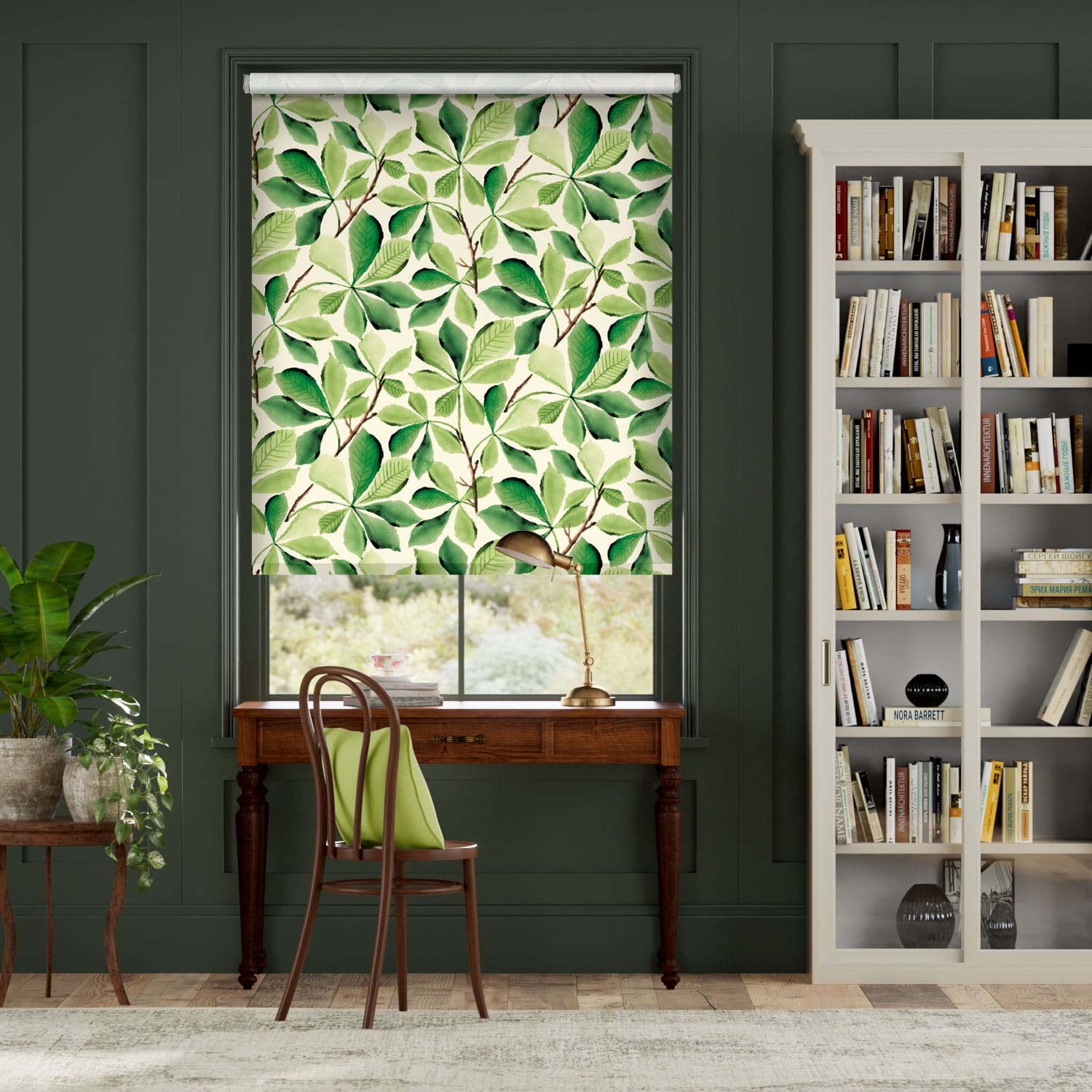 Choices Horse Chestnut Green Roller Blind